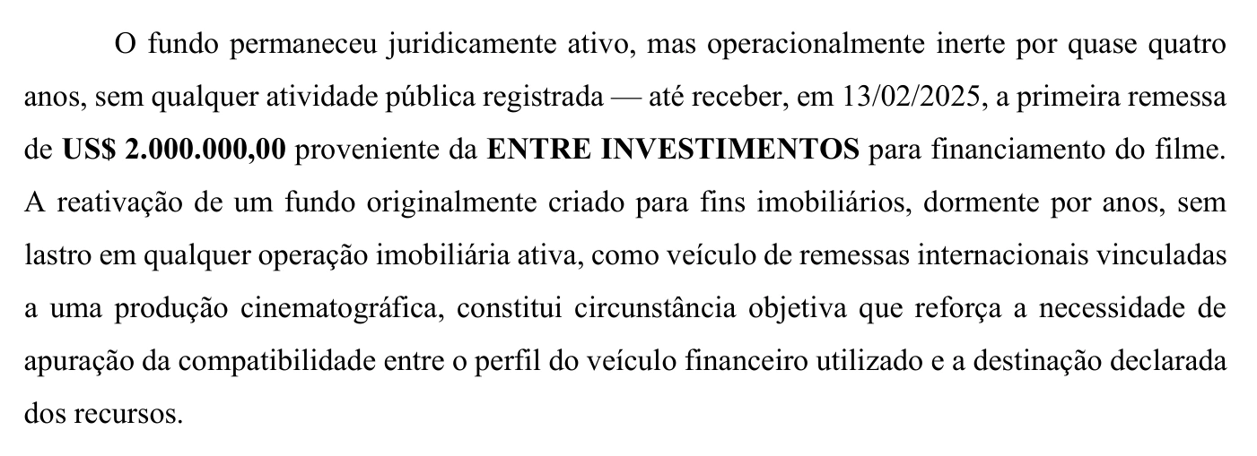 Trecho da página 7 da representação da PF no Inquérito 5.070, de 8 de julho de 2026, sobre a finalidade original atribuída ao Havengate.
